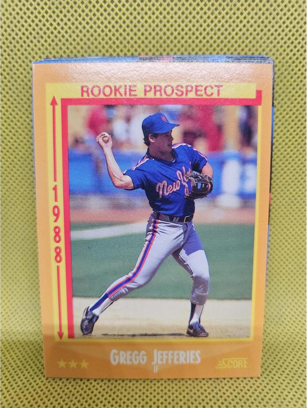 Gregg Jeffries - Rookie Prospect - 1988 Score #645 - Mets - RAW Mint